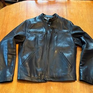 Fossil leather jacket, cafe racer.